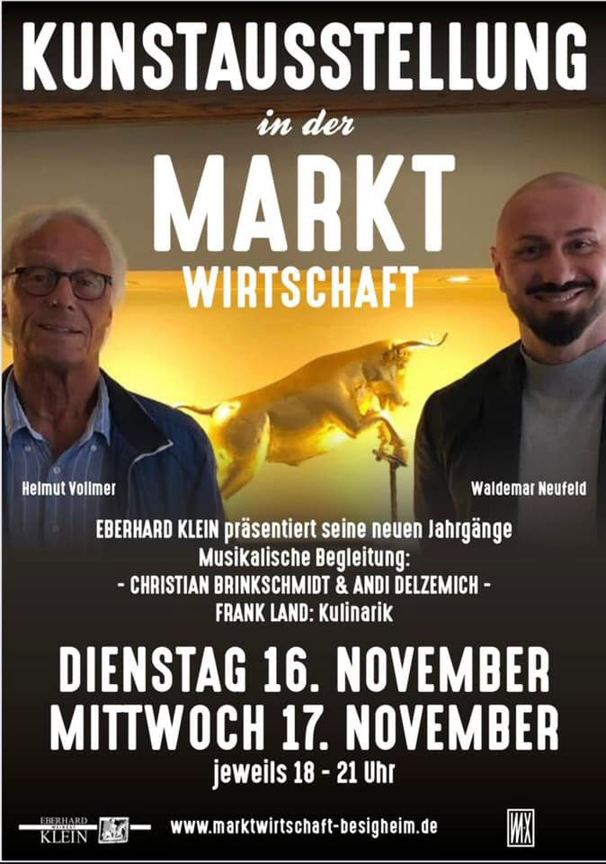 Kunstausstellung Marktwirtschaft Plakat