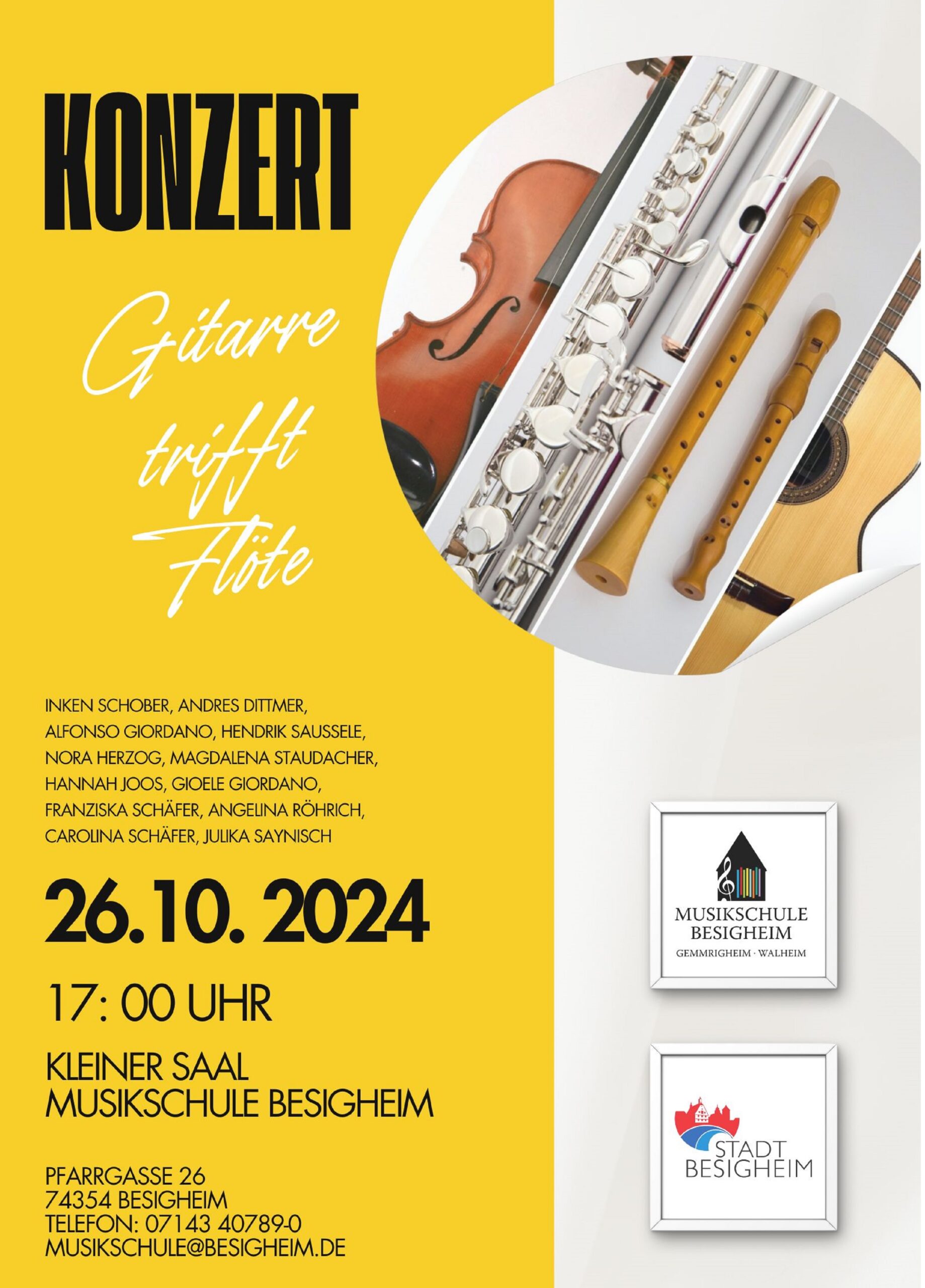 Konzert Gitarre trifft Floete 26.10.2024 Plakat scaled