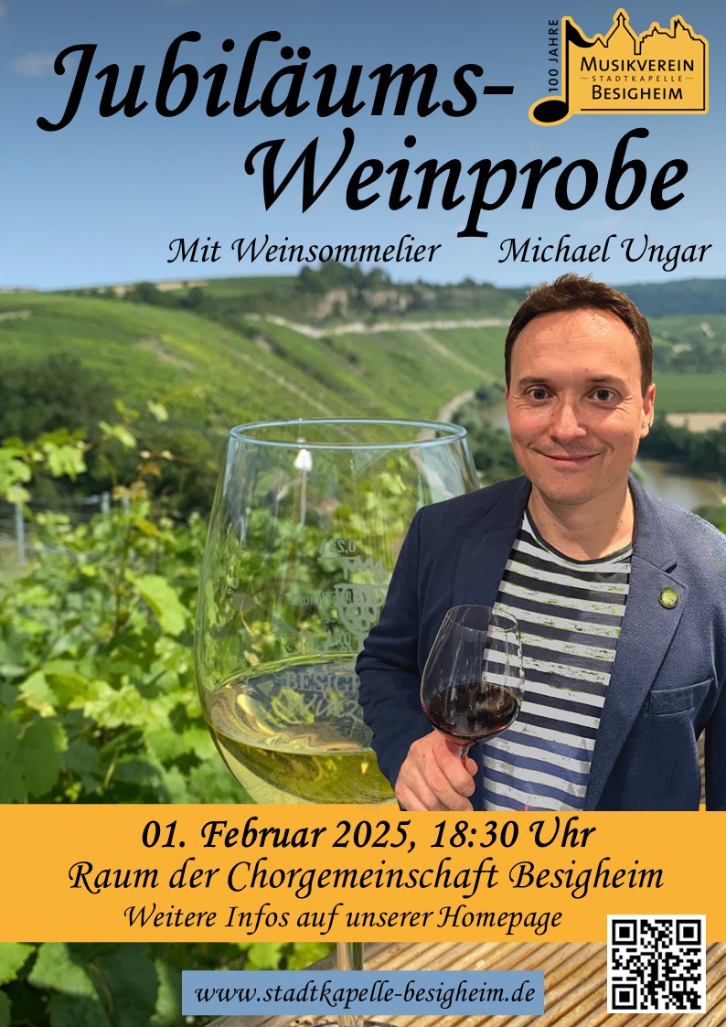 Plakat Weinprobe 2025