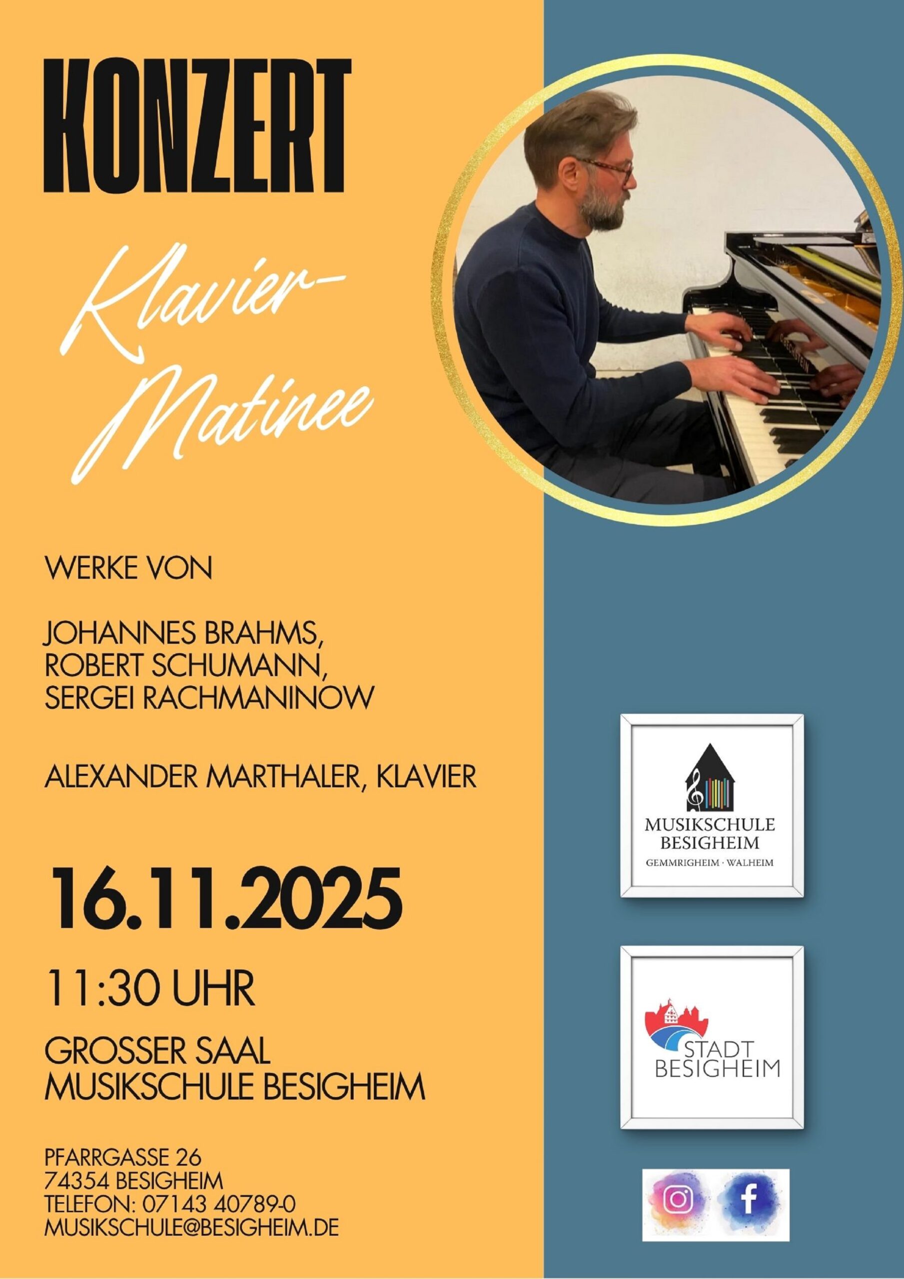 Konzert Klavier Alexander Marthaler Plakat 16.11.2025 scaled
