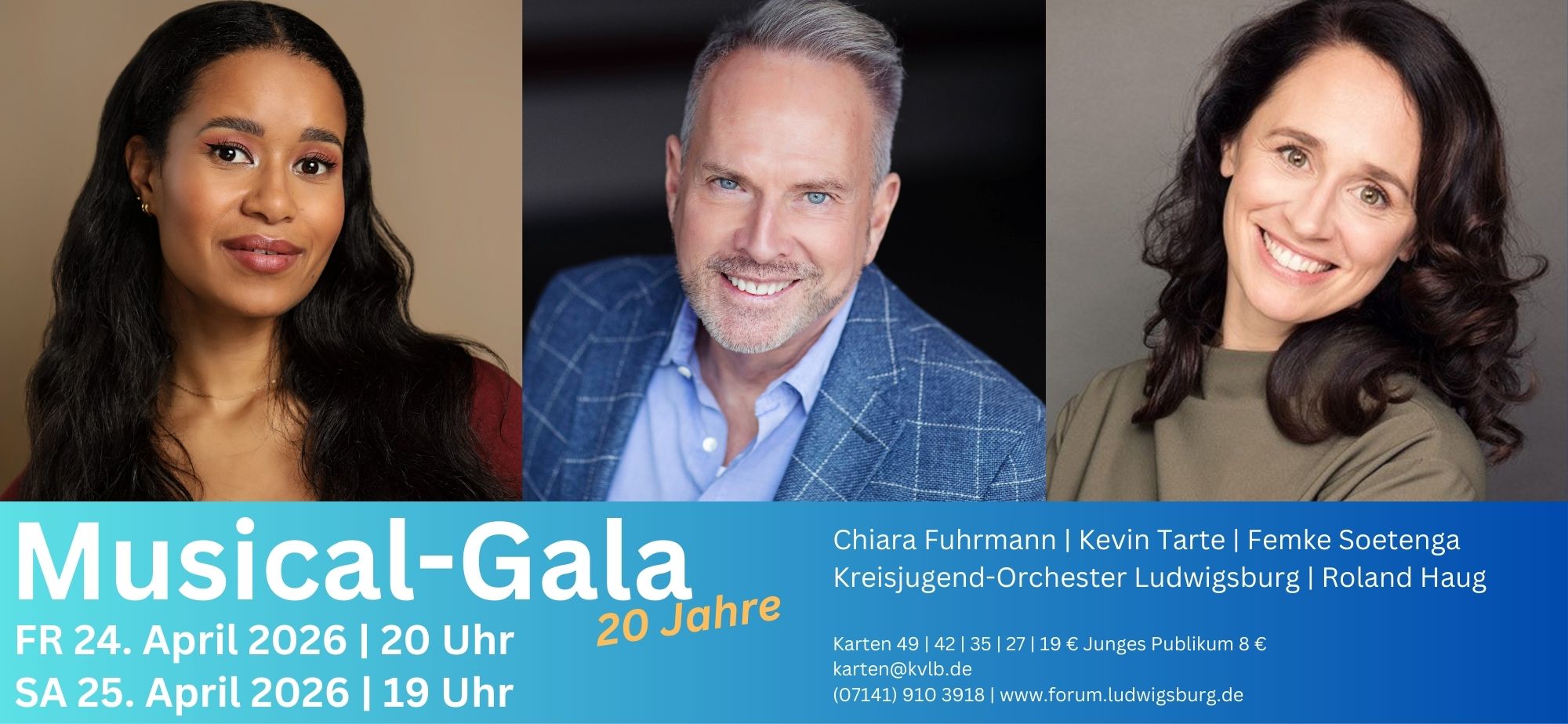 Musical Gala 24.04.2026 und 25.04.2026 Forum am Schlosspark Flyer