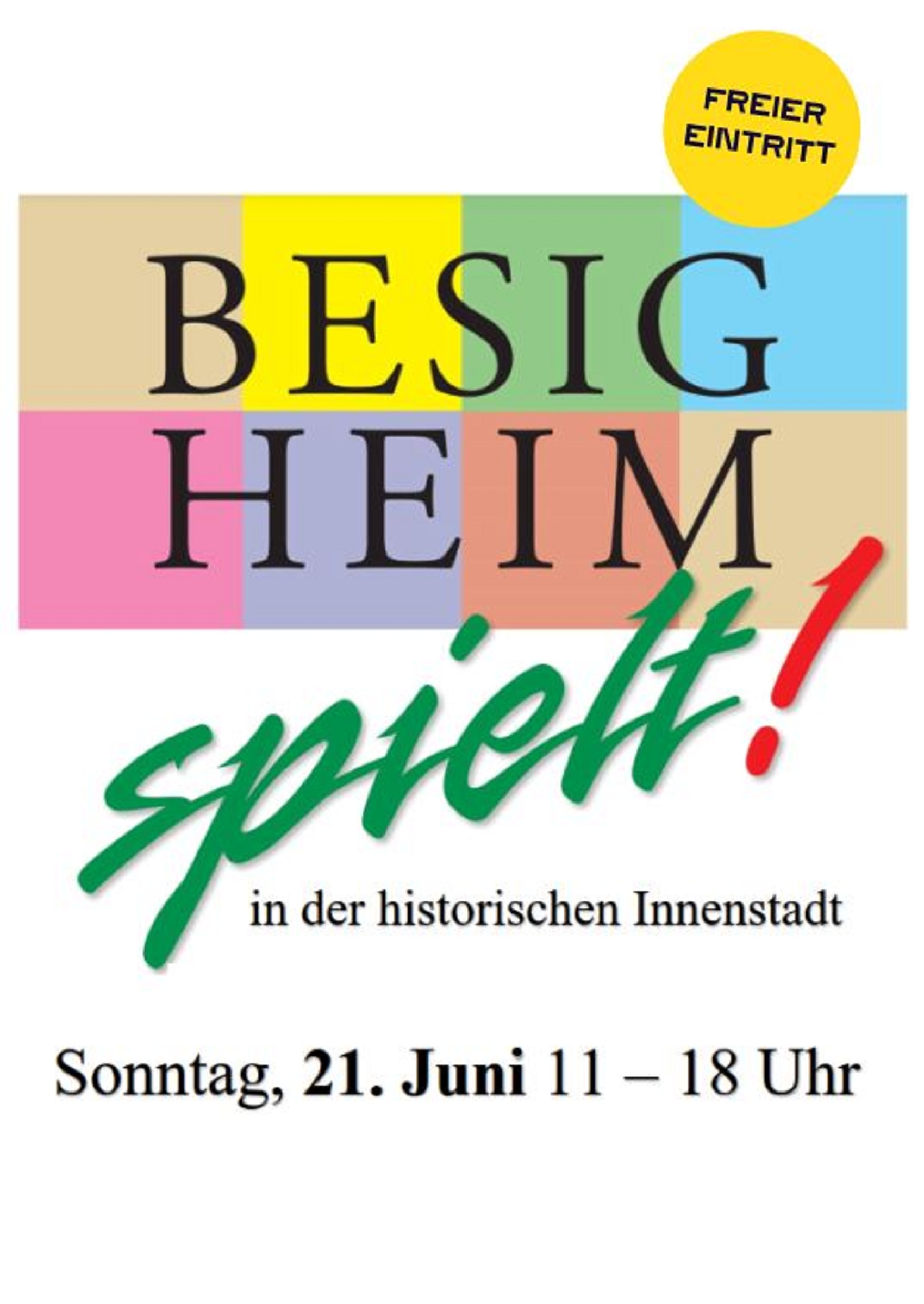 Besigheim spielt 21.06.2026 Plakat